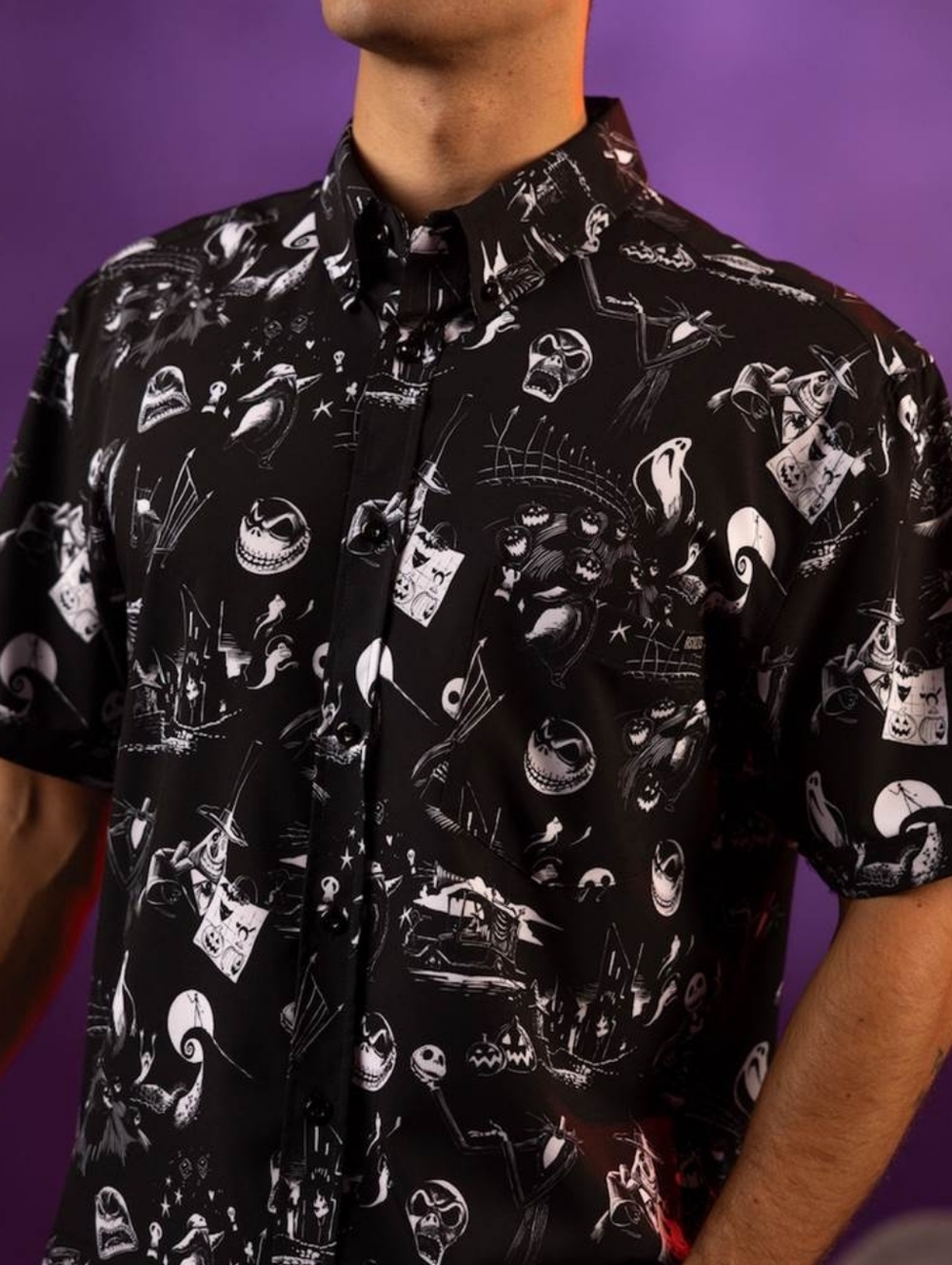RSVLTS Nightmare Before Christmas Your Worst Nightmare Button-down Shirt